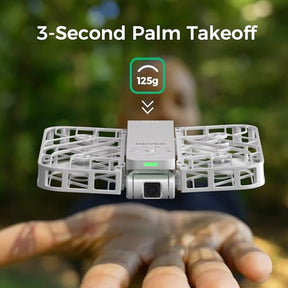 HOVERAir X1 Self-Flying Camera, Pocket-Sized Drone HDR Video Capture, Palm Takeoff, Intelligent Flight Paths, Follow-Me Mode, Foldable Action Camera with Hands-Free Control White (Combo)