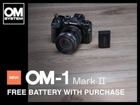 OM SYSTEM Olympus OM-1 Mark II Micro Four Thirds System Camera 20MP BSI Stacked Sensor Weather Sealed Design, (Exclusive U.S. Launching Offer Free BLX-1 Battery with Purchase)