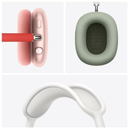 Apple AirPods Max Wireless Over-Ear Headphones, Active Noise Cancelling, Transparency Mode, Personalized Spatial Audio, Dolby Atmos, Bluetooth Headphones for iPhone – Pink