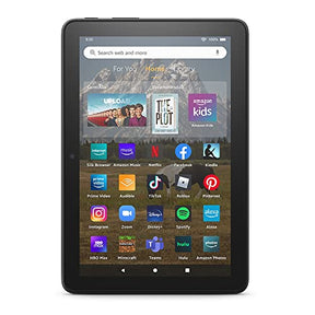 Amazon Fire HD 8 tablet, 8” HD Display, 32 GB, 30% faster processor, designed for portable entertainment, (2022 release), Black