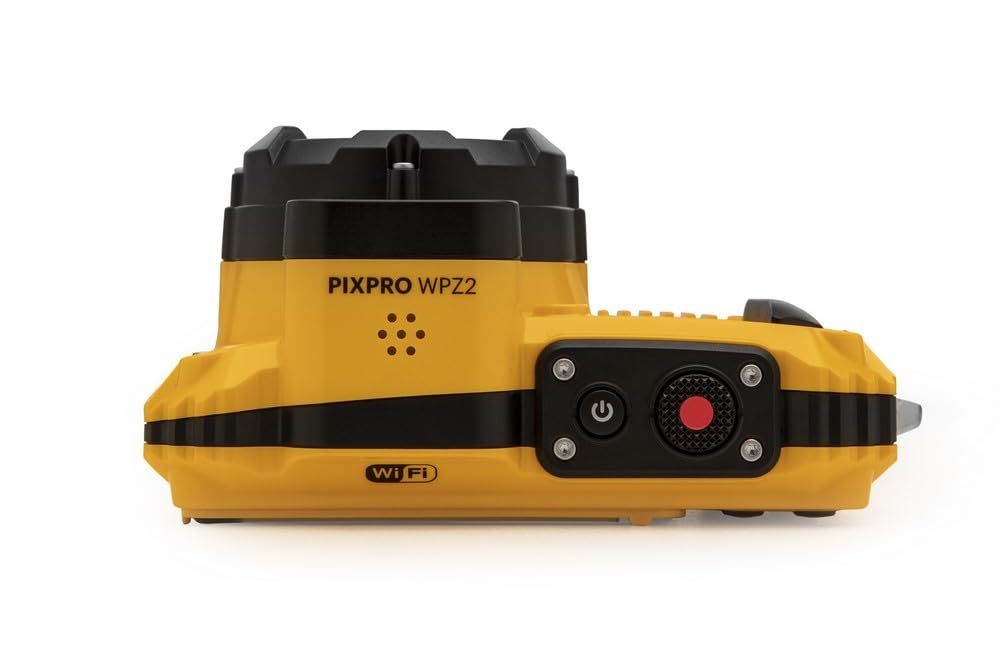 KODAK PIXPRO WPZ2 Rugged Waterproof Shockproof Dustproof WiFi Digital Camera 16MP 4X Optical Zoom 1080P Full HD Video Vlogging Camera 2.7" LCD (Yellow)