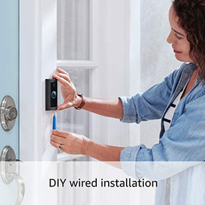 Ring Video Doorbell Wired | Use Two-Way Talk, advanced motion detection, HD camera and real-time alerts to monitor your front door (wiring required)