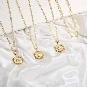 M MOOHAM Gold Layered Initial Necklaces for Women - Necklaces for Women for Women Cute Letter Initial J Necklace Choker Necklace Dainty Layered Necklaces for Women Girls