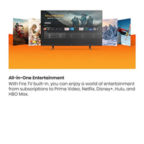 Hisense 58-Inch Class U6HF Series ULED 4K UHD Smart Fire TV (58U6HF) - QLED, 600-Nit Dolby Vision, HDR 10 plus, 240 Motion Rate, Voice Remote, Compatible with Alexa, Black