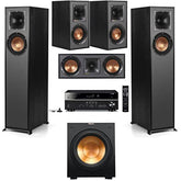 Klipsch Reference R-610F 5.1 Home Theater System, Black withYamaha RX-V4A 5.2-Channel AV Receiver with 8K HDMI and MusicCast