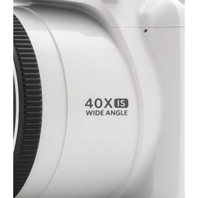 KODAK PIXPRO AZ405-WH 20MP Digital Camera 40X Optical Zoom 24mm Wide Angle Lens Optical Image Stabilization 1080P Full HD Video 3" LCD Vlogging Camera (White)