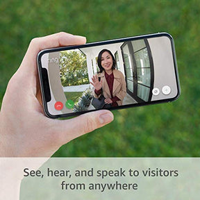 Ring Video Doorbell - 1080p HD video, improved motion detection, easy installation – Satin Nickel