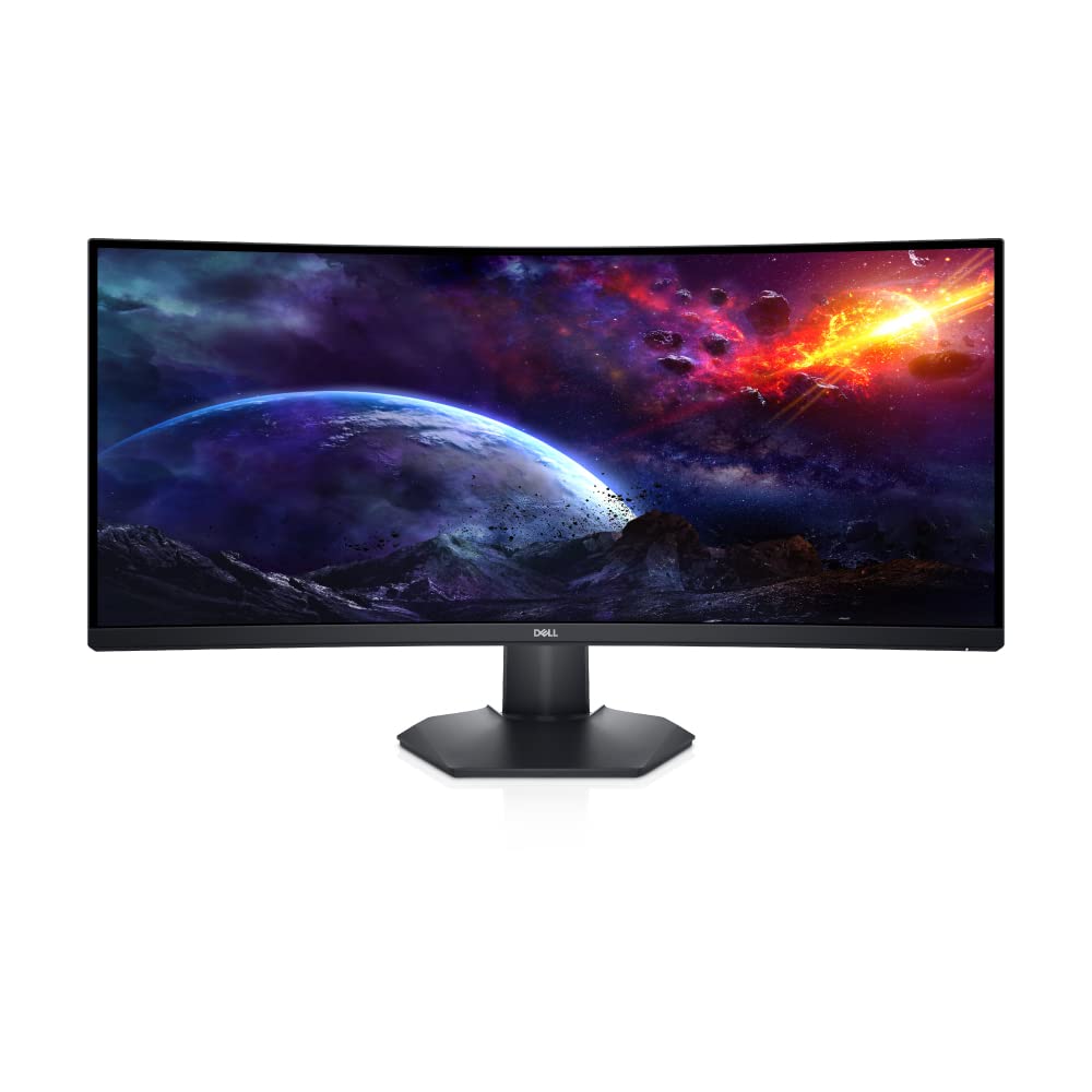 Dell Curved Gaming, 34 Inch Curved Monitor with 144Hz Refresh Rate, WQHD (3440 x 1440) Display, Black - S3422DWG