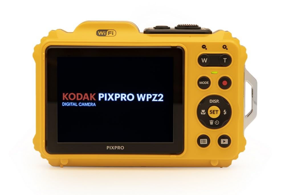 KODAK PIXPRO WPZ2 Rugged Waterproof Shockproof Dustproof WiFi Digital Camera 16MP 4X Optical Zoom 1080P Full HD Video Vlogging Camera 2.7" LCD (Yellow)