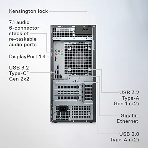 Dell XPS 8960 Desktop - Intel Core i7-13700, 16GB DDR5 RAM, 512GB SSD + 2TB HDD, NVIDIA GeForce RTX 3050 8GB GDDR6, Windows 11 Pro, 1-Year Onsite Service - Black