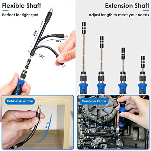 STREBITO Electronics Precision Screwdriver Sets 142-Piece with 120 Bits Magnetic Repair Tool Kit for iPhone, MacBook, Computer, Laptop, PC, Tablet, PS4, Xbox, Nintendo, Game Console