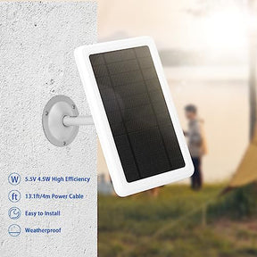 Ring Solar Panel Charger, Solar Panel for Ring Stick Up Cam 2nd & 3rd Gen, Ring Spotlight Camera Battery, 5V 4.5W Output Super Fast Charging (3Pack-White)