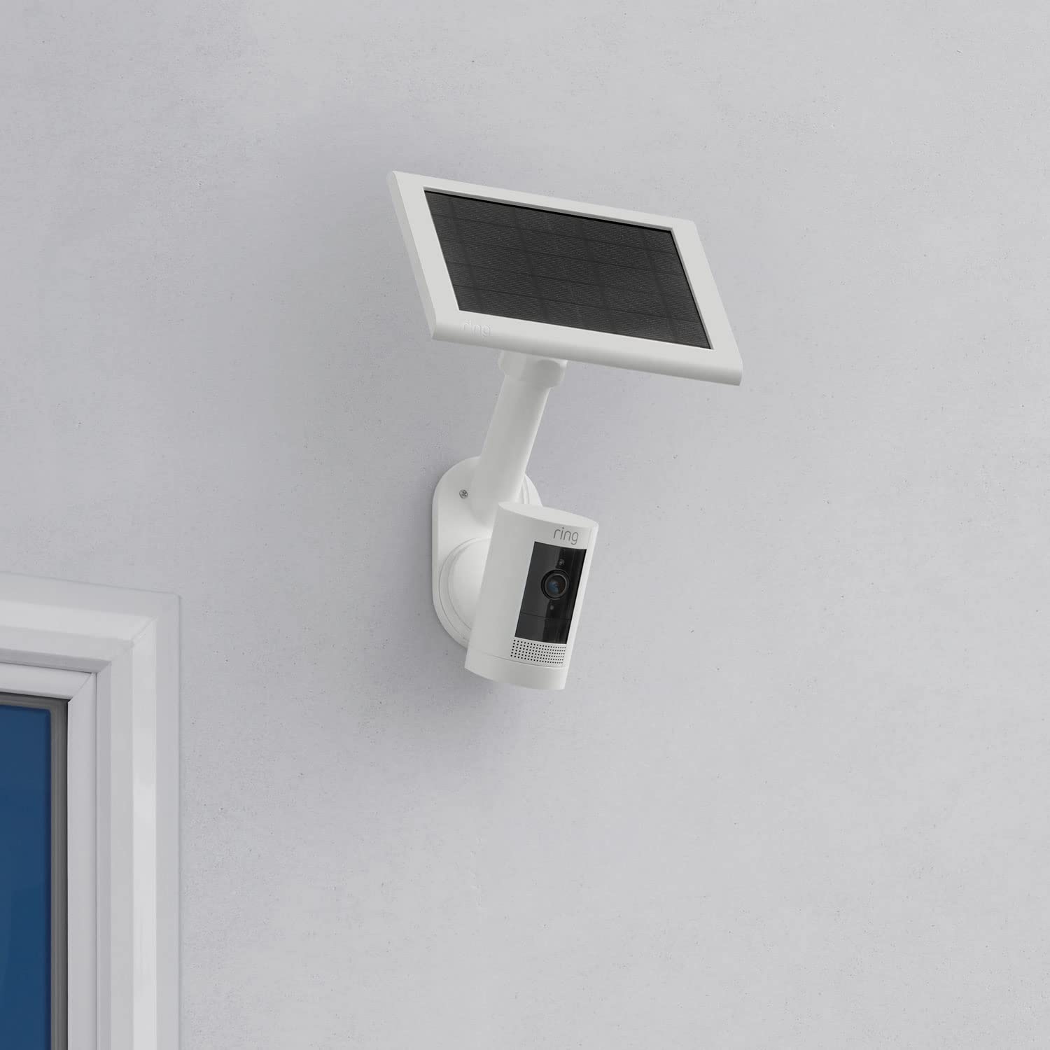 Ring Wall Mount for Solar Panels and Cams - White