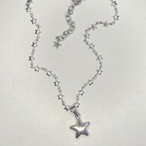 Metal Star Pendant Necklace