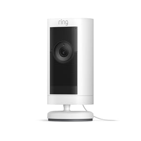 Introducing Ring Stick Up Cam Pro Plug-In | Two-Way Talk with Audio+, 3D Motion Detection with Bird’s Eye Zones, and 1080p HDR Video & Color Night Vision (2023 release), White