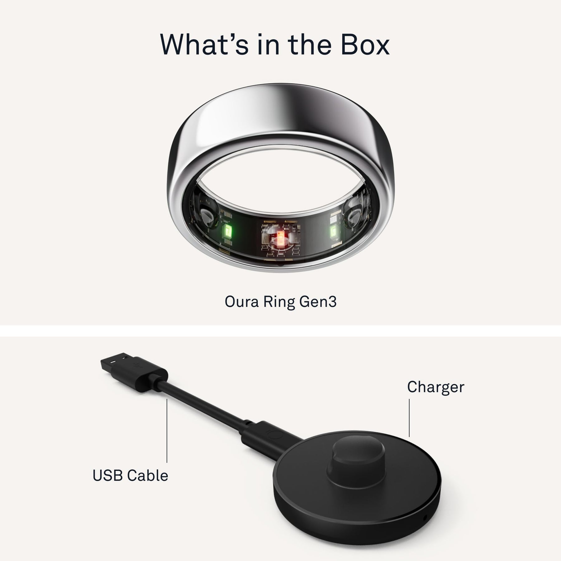 Oura Ring Gen3 Horizon - Smart Ring - Size First with Oura Sizing Kit - Sleep Tracking Wearable - Heart Rate - Fitness Tracker - 5-7 Days Battery Life