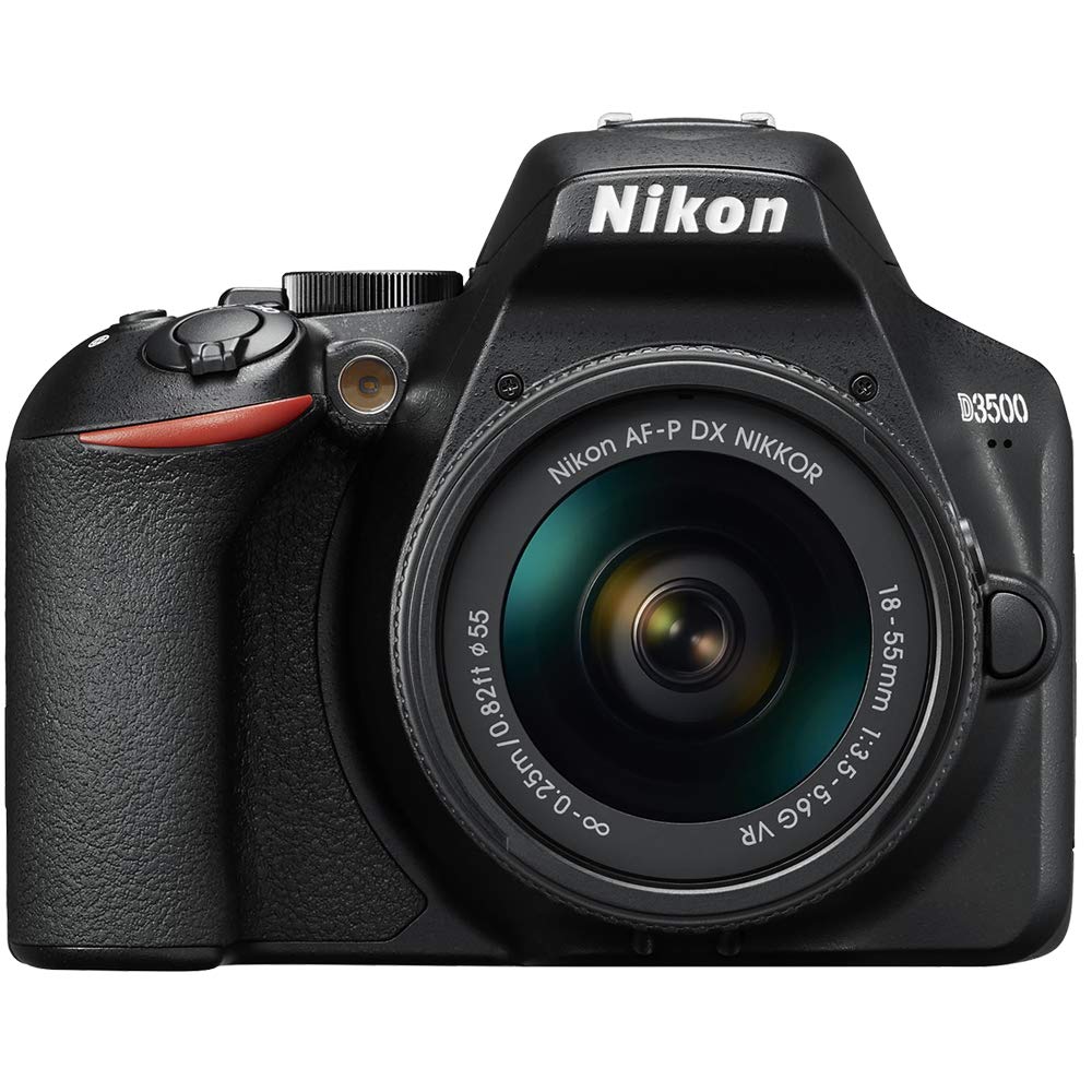 Nikon D3500 24.2MP DSLR Camera with AF-P DX NIKKOR 18-55mm f/3.5-5.6G VR Lens (1590B) – (Renewed)