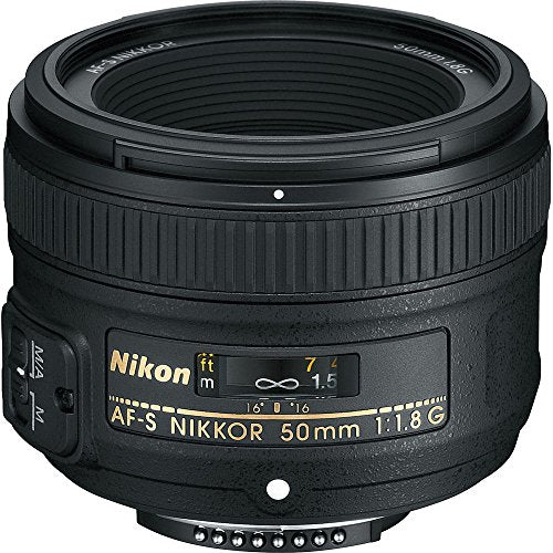 Nikon AF-S FX NIKKOR 50mm f/1.8G Lens with Auto Focus for Nikon DSLR Cameras