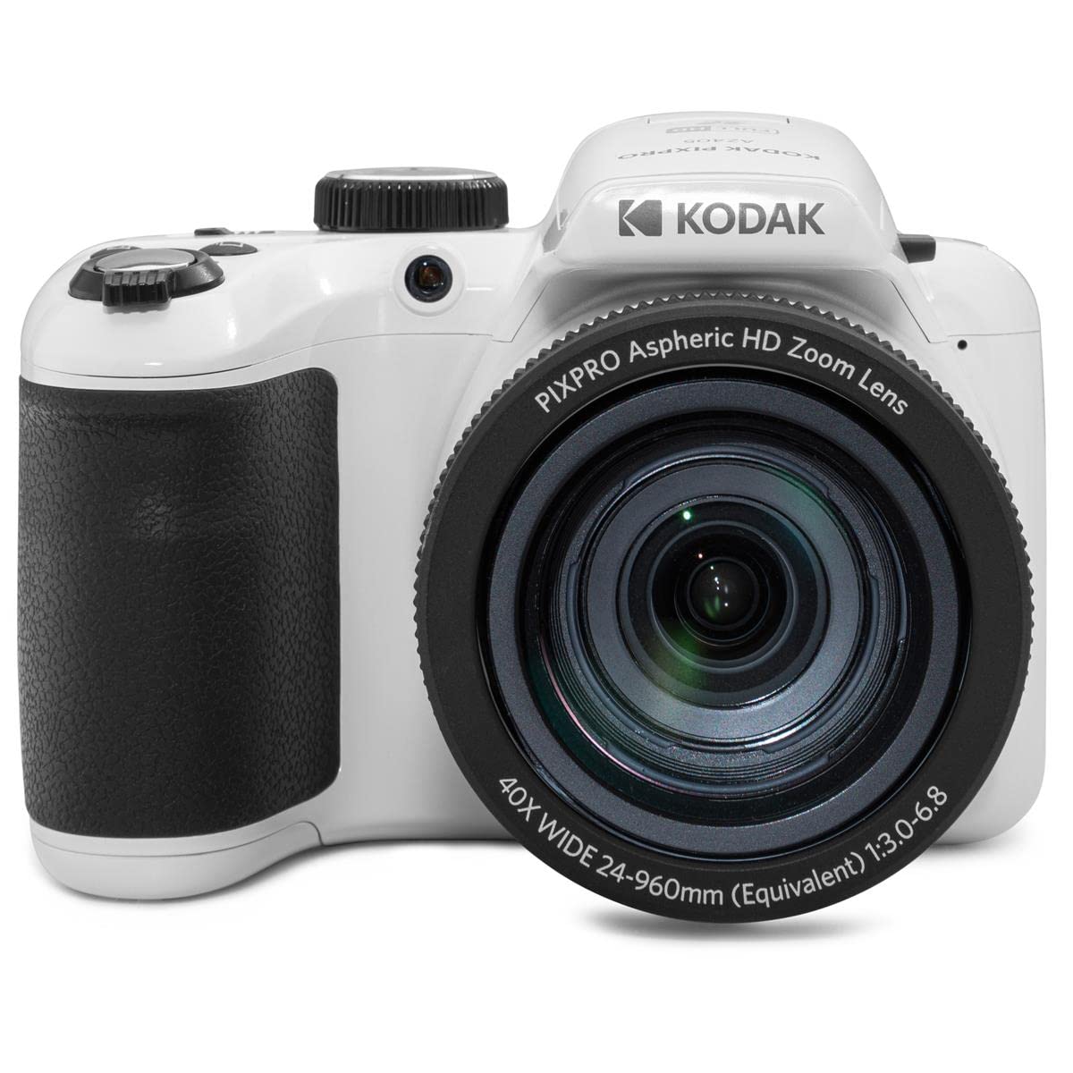 KODAK PIXPRO AZ405-WH 20MP Digital Camera 40X Optical Zoom 24mm Wide Angle Lens Optical Image Stabilization 1080P Full HD Video 3" LCD Vlogging Camera (White)