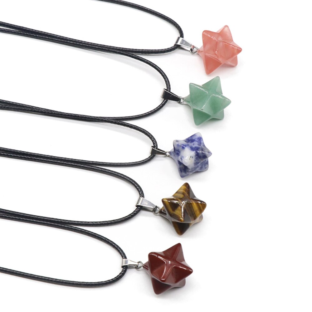 3D Six-pointed Star Necklace