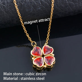 Flower Magnetic Attract Together Necklace