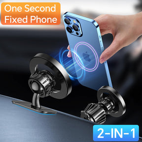 for iPhone Magsafe car Mount【20 Super Magnets】Magnetic Phone Holder for Car Dashboard【360° Rotation】Hands Free Car Phone Holder Mount Dash Fit iPhone 15 14 13 12 Pro Max Plus MagSafe Car Accessories