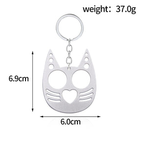 Cute Cat Self Defense Keychain