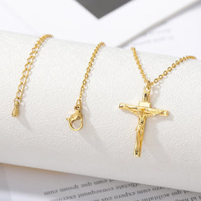 Stainless Steel Chain Cross Necklace