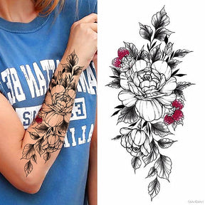 Flowers and Animals Body Tattoos