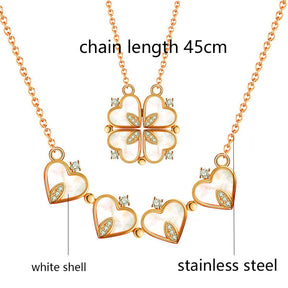 Flower Magnetic Attract Together Necklace