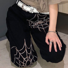 Spider Web Loose Trousers