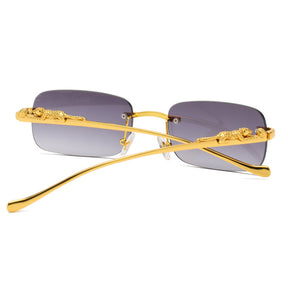 Vintage Rimless Square Sunglasses