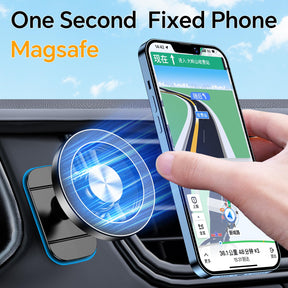 for iPhone Magsafe car Mount【20 Super Magnets】Magnetic Phone Holder for Car Dashboard【360° Rotation】Hands Free Car Phone Holder Mount Dash Fit iPhone 15 14 13 12 Pro Max Plus MagSafe Car Accessories