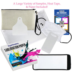 Sawgrass SG1000 Sublimation Printer with SubliJet UHD Extended Kit Bundle for Dye Sublimation Blank Printing. Includes Samples, Subli Ink, Heat Tape, Beginners Guide, & Paper.