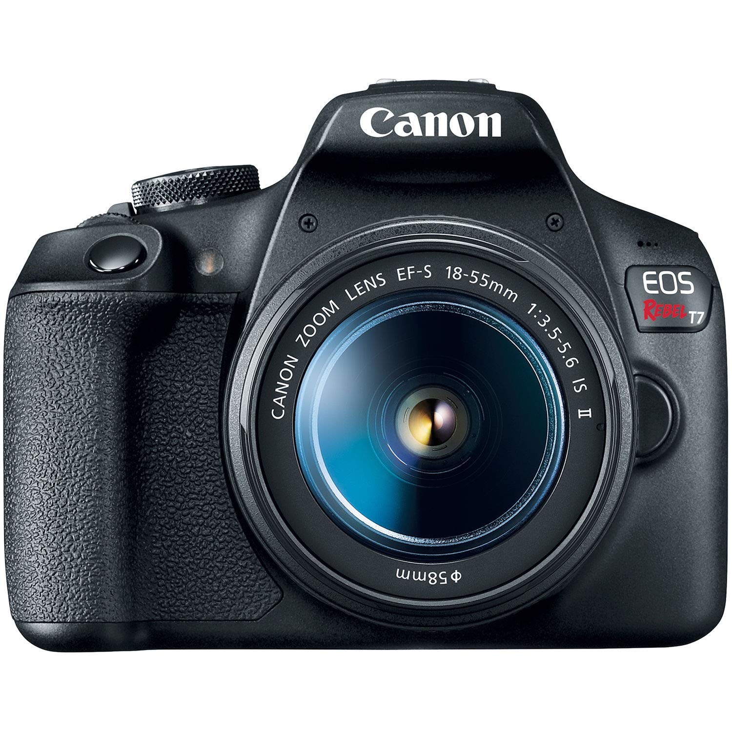 Canon EOS Rebel T7 DSLR Camera|2 Lens Kit with EF18-55mm + EF 75-300mm Lens, Black