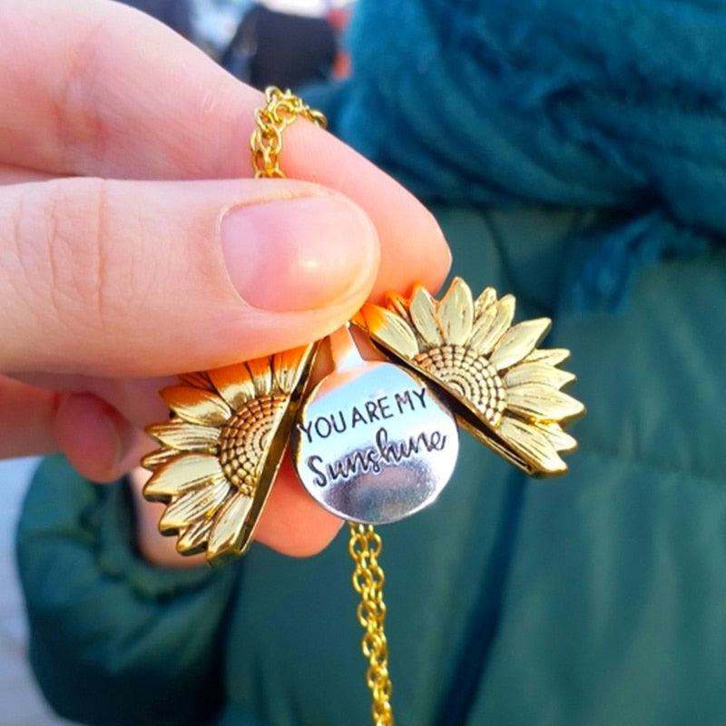 Sunflower Pendant Necklace