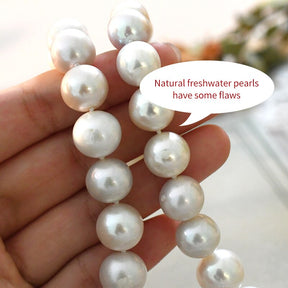 Big Edison Natural Freshwater Pearl Necklace