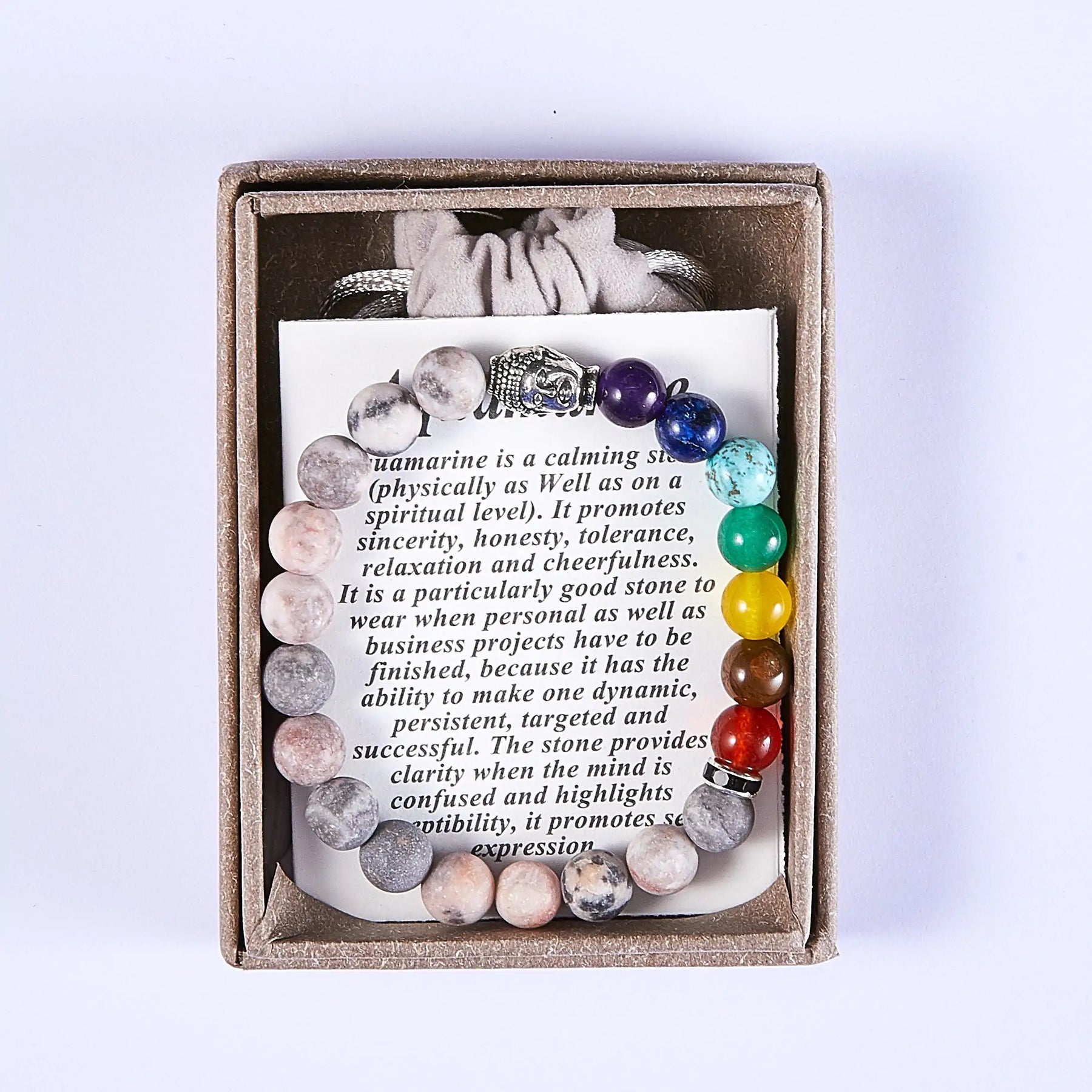 Zebra Jasper Stone Chakra Bracelet