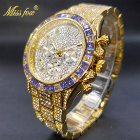 Luxury Gold Waterproof Stainless Steel Watch