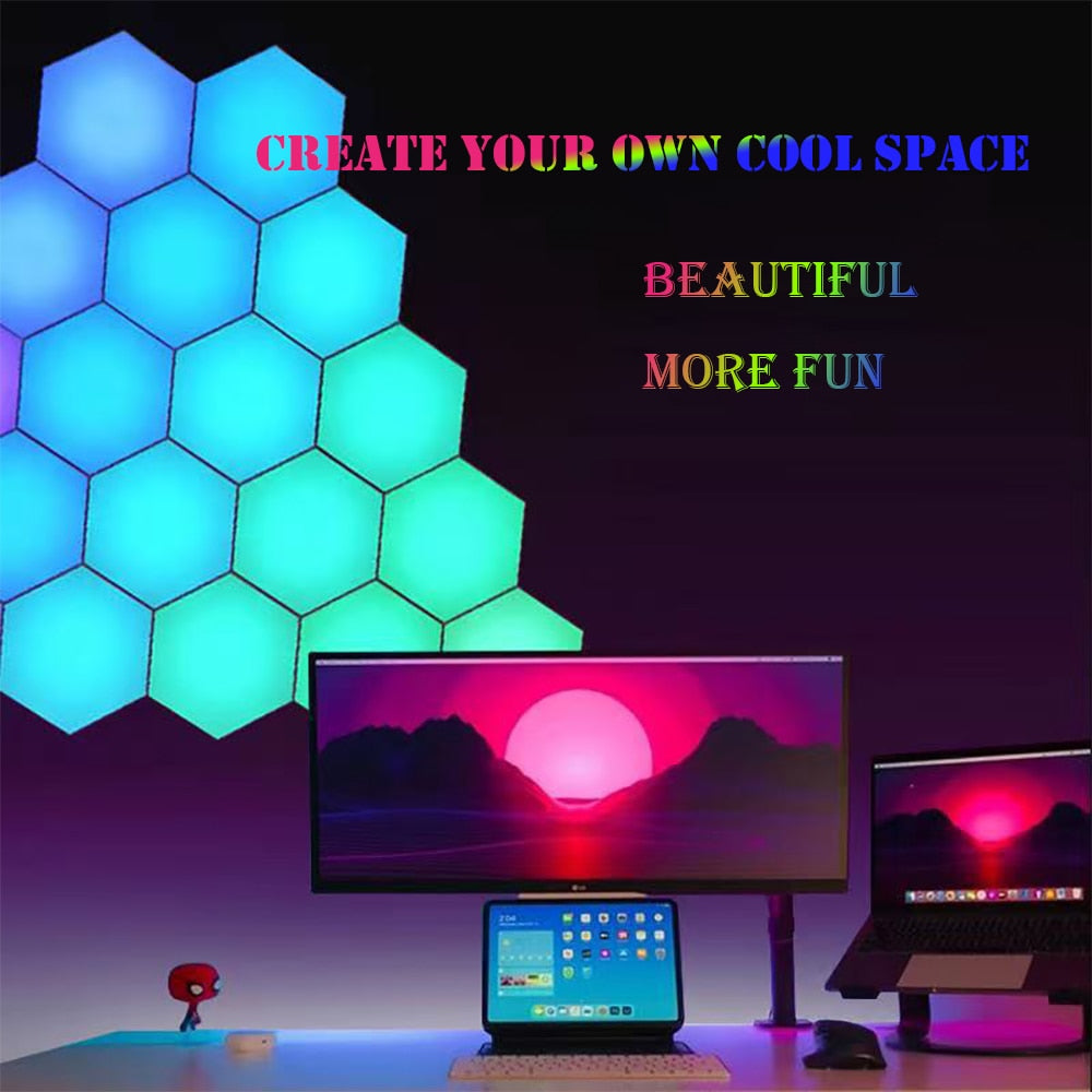 LED Hexagonal Indoor Night Light