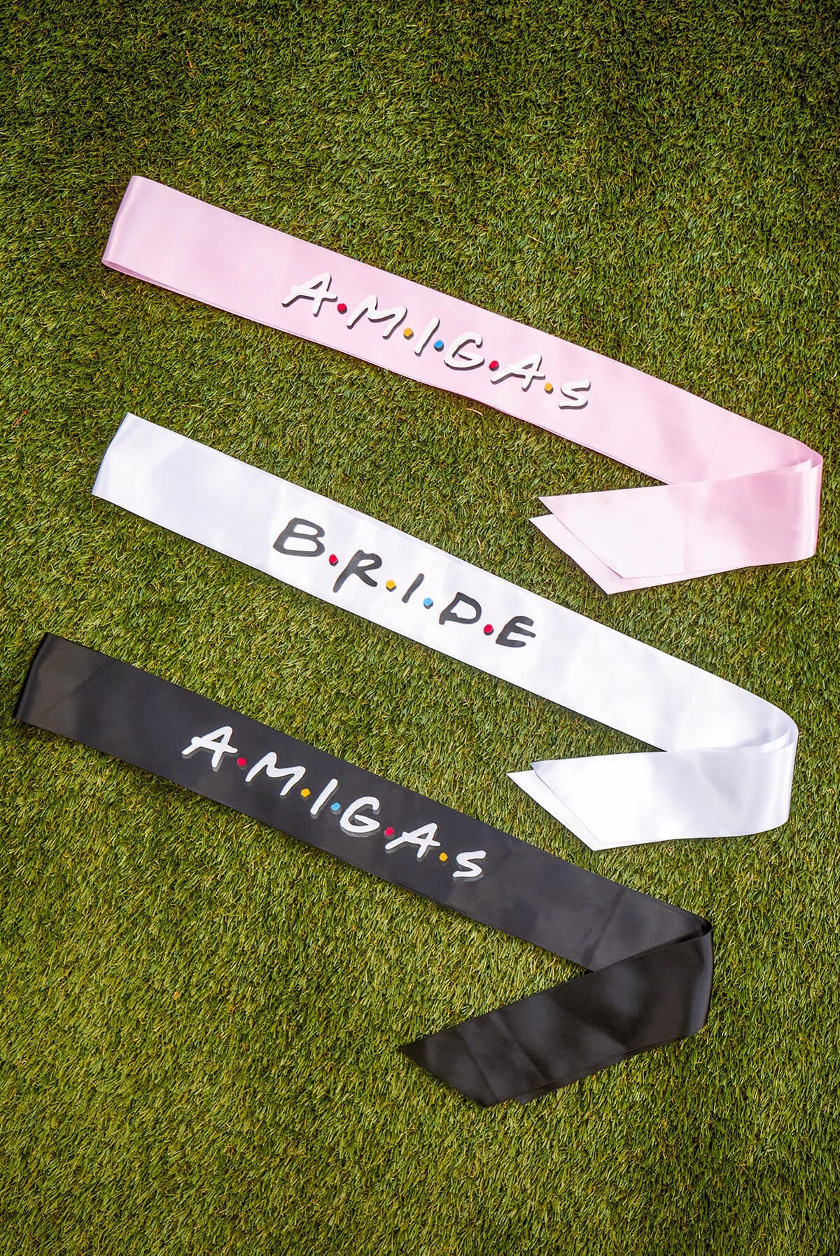 FRIENDS - Bachelorette Party Sashes | Amigas and Bride