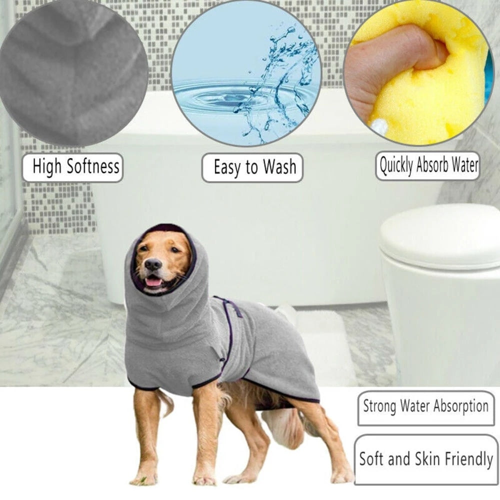 Dog Microfiber Bathrobes