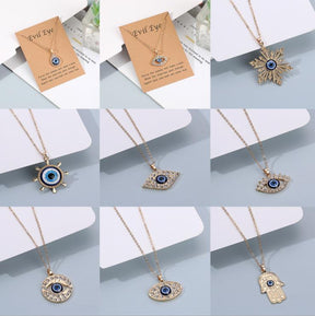 Turkish Blue Evil Eye Necklace