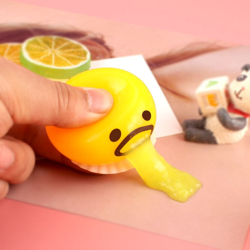 Squishy Puking Egg Yolk Stress Ball