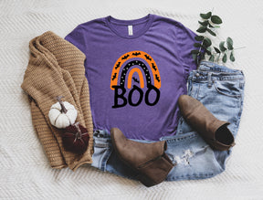 Halloween Boo Shirt, Gnomes Halloween Rainbow shirt