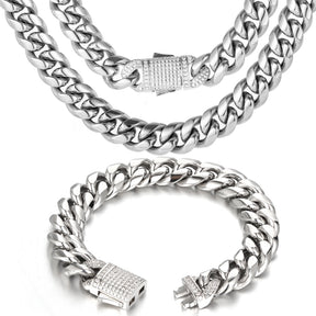 Bling Diamond Clasp Stainless Steel