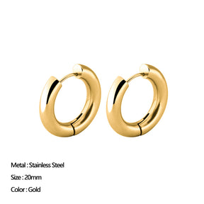 Classic Stainless Steel Ear Buckle for Women