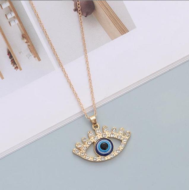 Turkish Blue Evil Eye Necklace