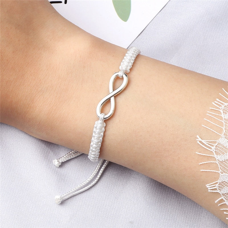 Infinity Charm Couple Bracelet