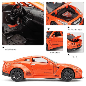 NISSAN GTR Car Metal Toy